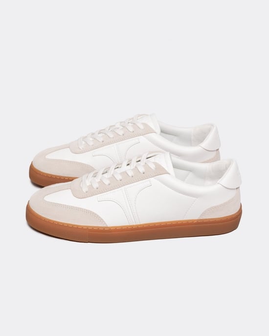 Ted Baker Robbert Herren Retro Wildleder-Leder-Mix Sneaker - Image 1