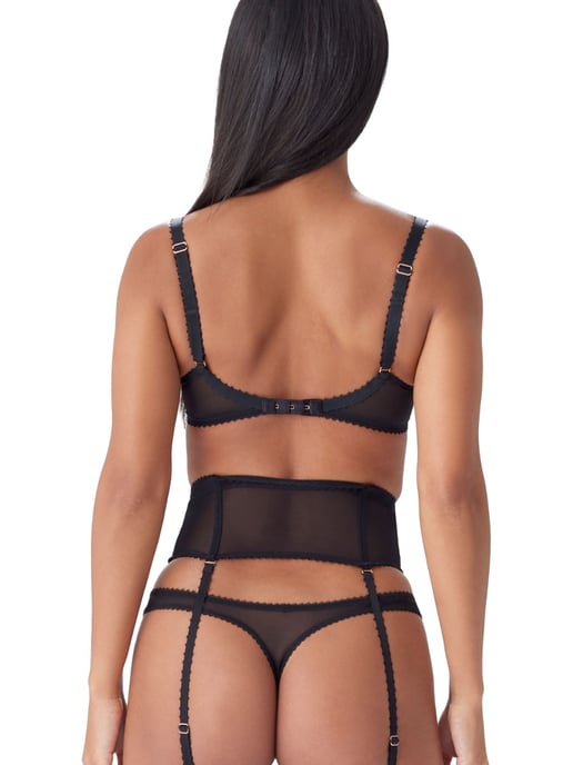 VIP Taboo Non Padded Balcony Bra - Black - Image 4