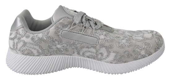 Plein Sport Women's Silver Polyester Runner Joice Sneakers Shoes - Image 1