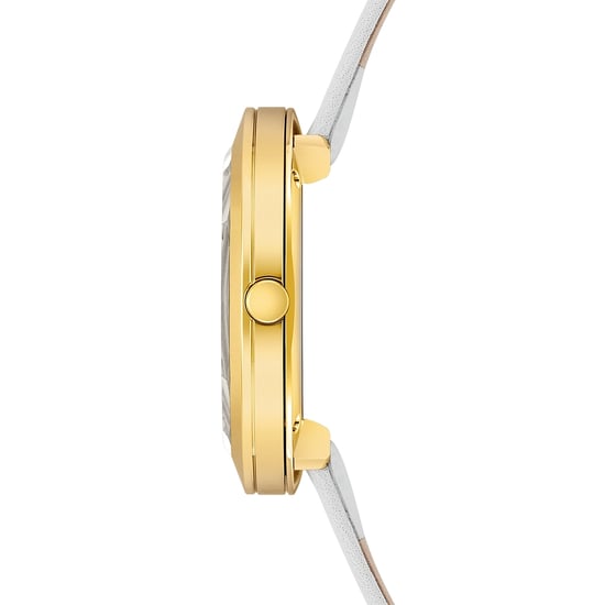 Rhodenwald & Söhne Female Quartz Yellow Gold Genuine Leather Off-White Watch - Image 4