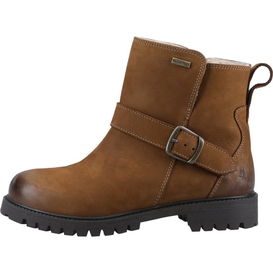 Hush Puppies Wakely Leder Damen Tan Stiefel - Image 5