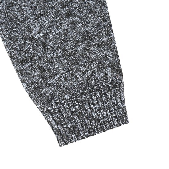 Herren Strickjacke mit Reißverschluss Cardigan Grobstrick mit Stehkragen für den Winter Dunkelgrau - Image 6