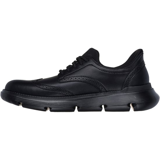Skechers Garza Sully Schwarze Herren Schnürschuhe aus Leder - Image 4