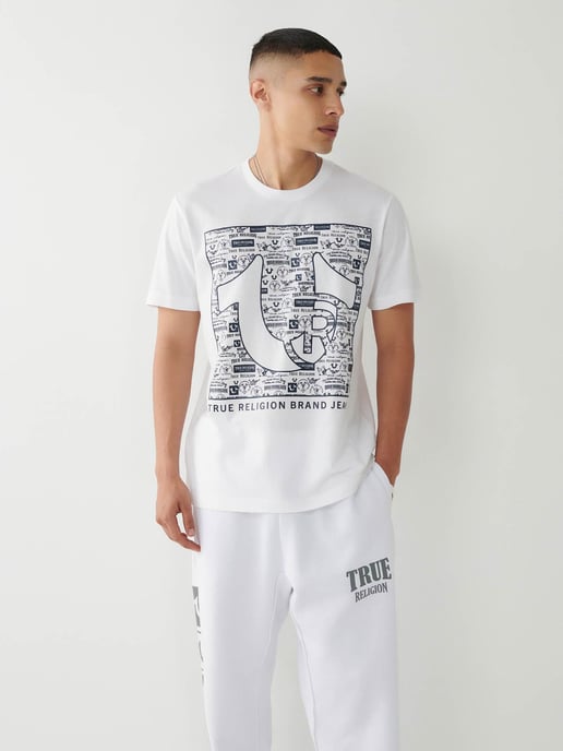 Registered Horseshoe Logo Tee in White