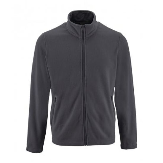 SOLS Herren Norman Fleece Jacke (Holzkohle) - Image 1