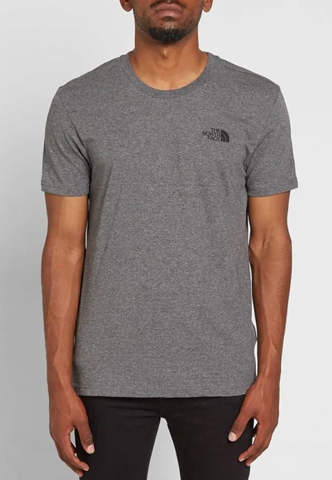 Die Nordwand Mens SS einfache Kuppel T Shirt grau - Image 1