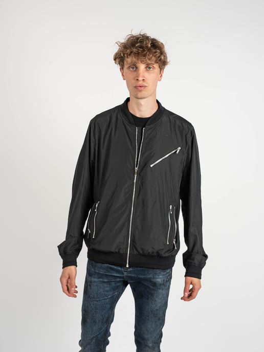 Les Hommes Jacke Bomber Herren schwarz - Image 3