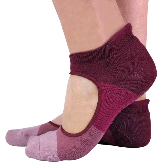 2 Paar Damen rutschfeste Grip Low Cut Unsichtbare Pilates Yoga Socken - Image 2