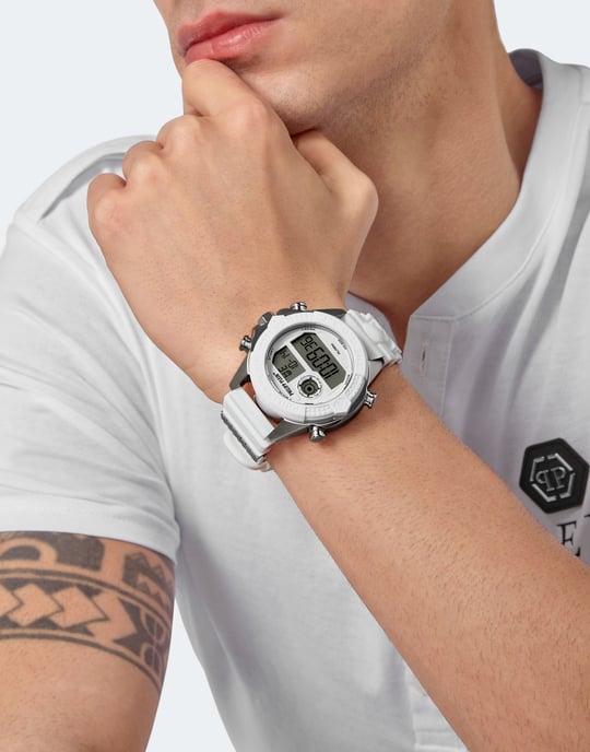 Philipp Plein The G.o.a.t. Weiß Unisex Armbanduhr PWFAA0121 - Image 4