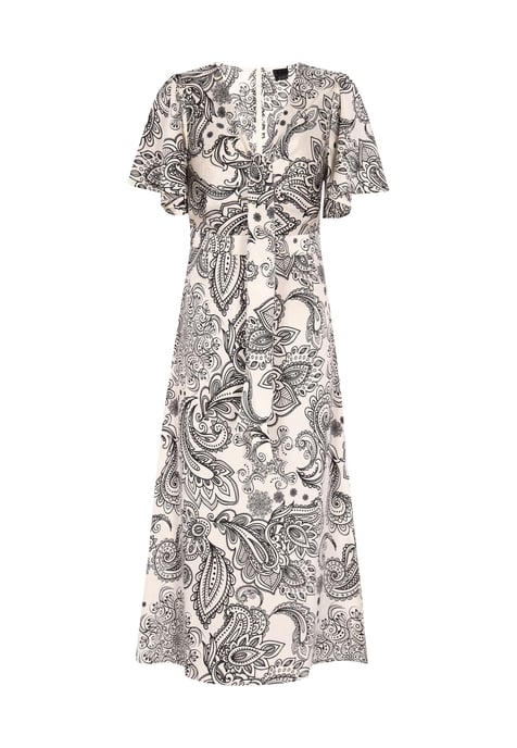 Dreimaster Kleid Damen Weiss Schwarz - Image 1