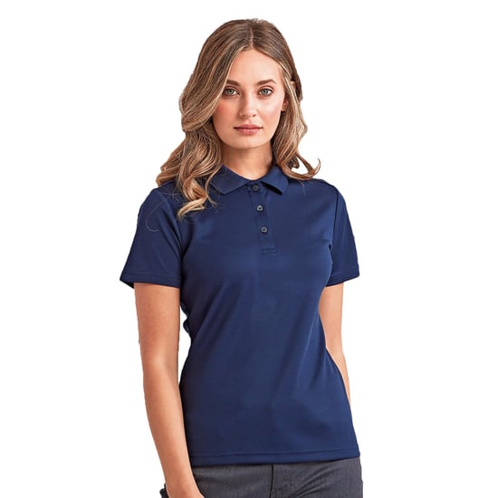Premier Womens/Ladies Sustainable Polo Shirt (French Navy) - Image 2