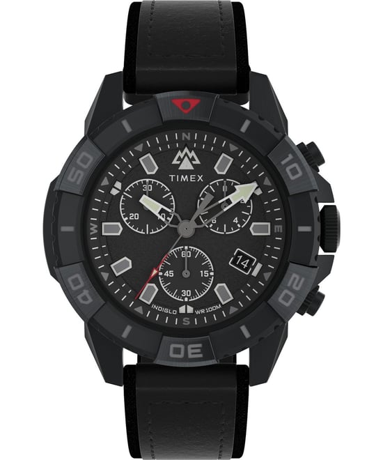 Timex Ridge Chrono Herren Schwarz Uhr TW2W16000 - Image 1