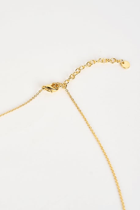 Circle Lock Necklace in Gold