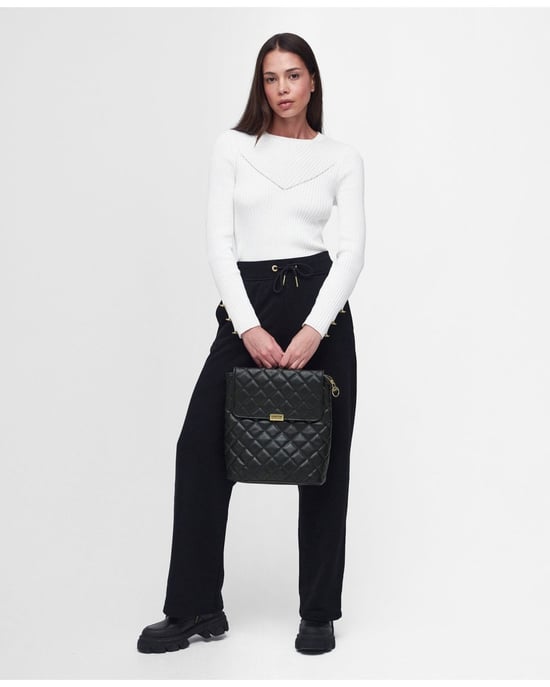 Barbour International Quilted Hoxton Womens Backpack - Image 3