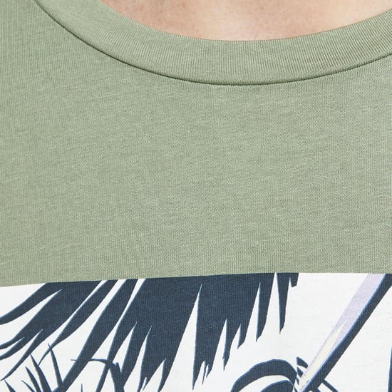 JACK&JONES Men's casual cotton t-shirt crew neck short sleeve