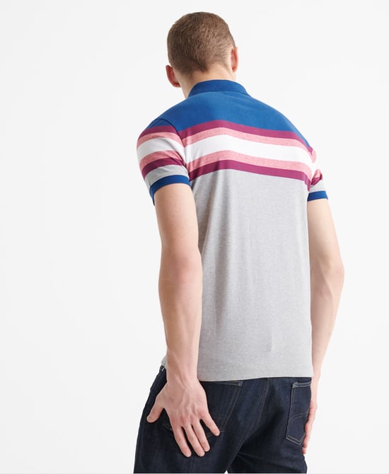 Superdry Organic Cotton Malibu Stripe Polo Shirt