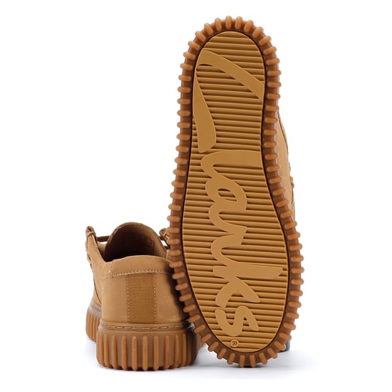 Clarks Torhill Lo Wildleder Herren Dunkel Sand Schuhe - Image 4