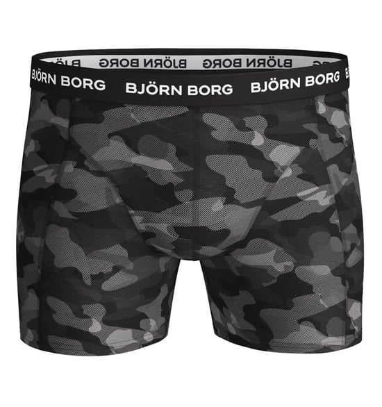 Björn Borg - 3 Paar Herren Cotton Rich Comfort Stretch Fit Boxershorts - Grau Mix - Image 2