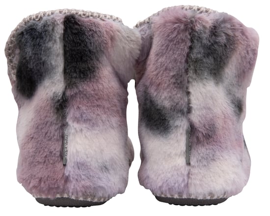 Dunlop - Ladies/Womens Fluffy Pom Pom Memory Foam Slipper Booties (7, Grau/Nerz) - Image 2