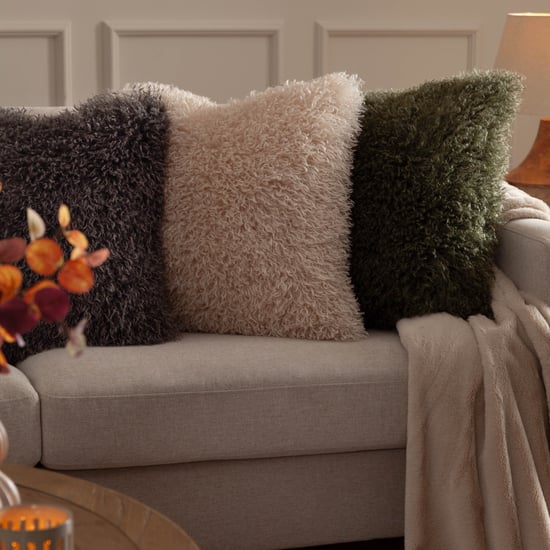 furn. Rowan Faux Fur Cushion Cover