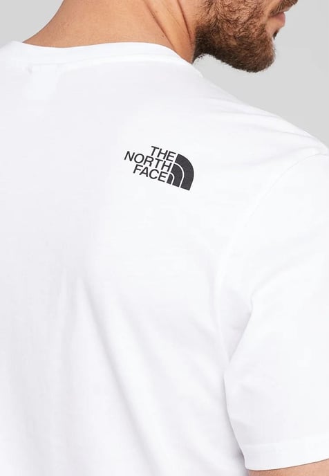 The North Face Mens SS einfache Kuppel T Shirt weiß - Image 4