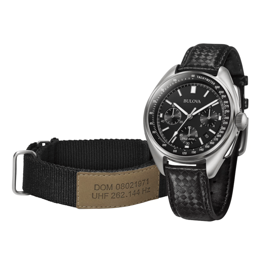 Bulova Lunar Pilot Schwarz Herren Armbanduhr 96B251 - Image 4