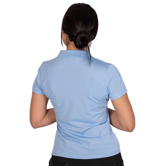 Island Green - "Classic" Poloshirt für Damen - Emblem (Cerulean Blau) - Image 2