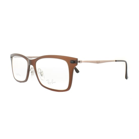 Ray-Ban Brillenfassungen RX 7039 5450 Dunkel Matt Braun Herren Damen 53mm - Image 2