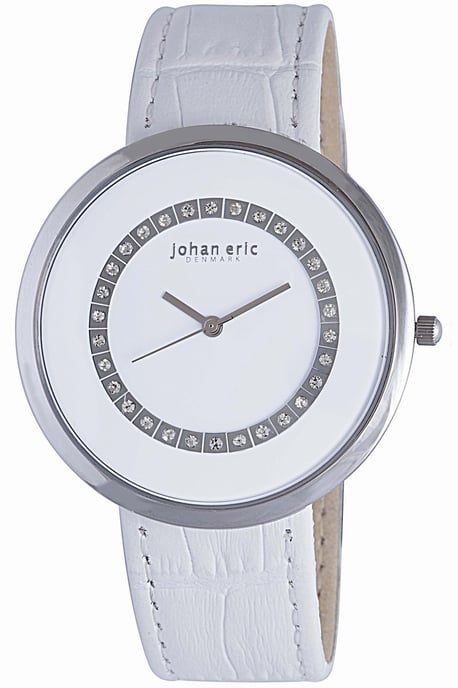 Johan Eric Women's Vejle JE5002-04-001 Leather Calfskin White Watch