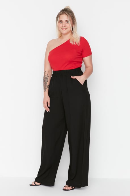 Trendyol Femmes Taille normale Lâche Pantalon grande taille - Image 1