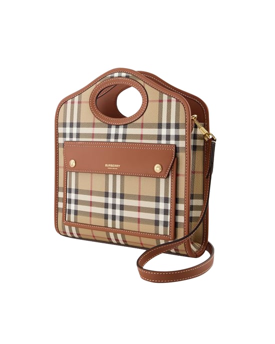 Mini Pocket - Burberry - Canvas - Braun - Image 2