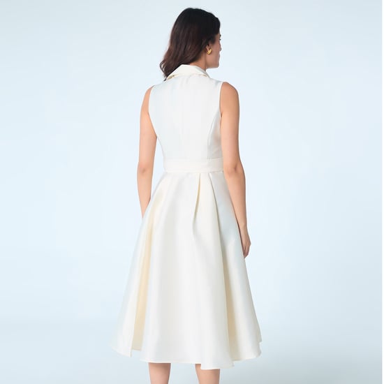 Fit-and-Flare-Cocktailkleid aus Taft mit Perlenbesatz - Image 3