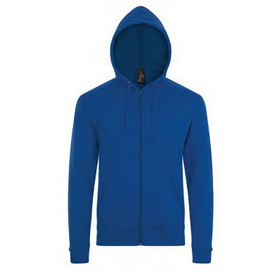 SOLS Herren Stone Zip Up Plain Hoodie (Königsblau) - Image 1