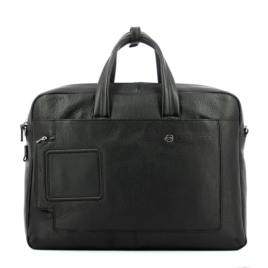 Doppelte Griff Laptop Aktentasche Vibe 15.6 Piquadro NERO - Image 1