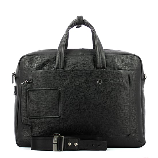 Doppelte Griff Laptop Aktentasche Vibe 15.6 Piquadro NERO - Image 4