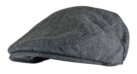 Traditionelle flache Herrenmütze aus Wollmischung mit Karomuster - Image 1