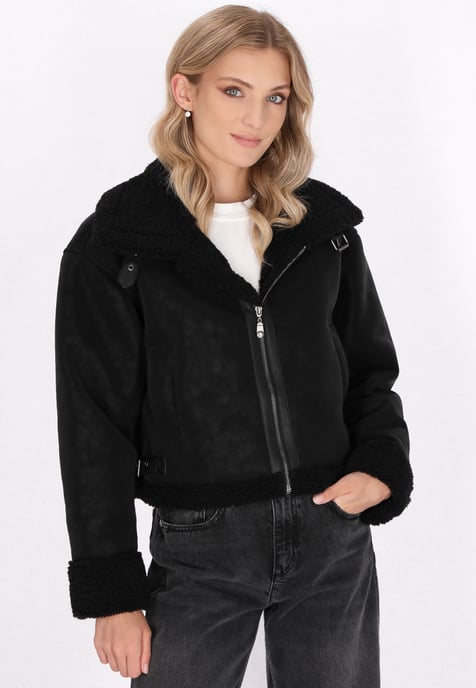 Dreimaster Jacke Damen schwarz - Image 3