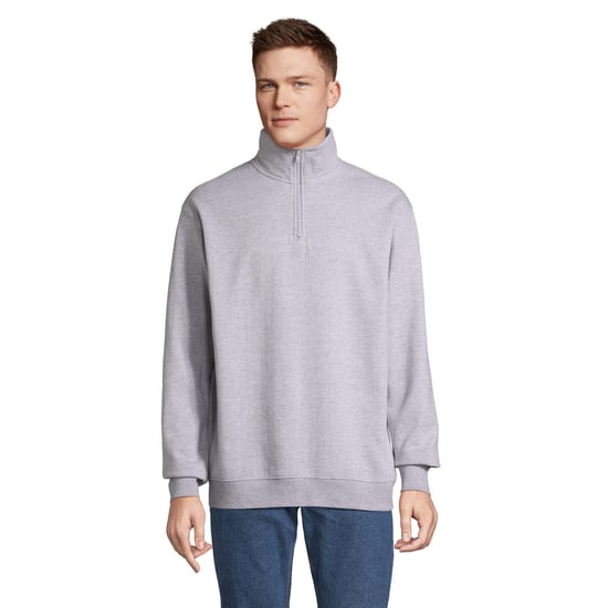 SOLS - "Conrad" Sweatshirt mit kurzem Reißverschluss für Herren/Damen Unisex (Grau meliert) - Image 1