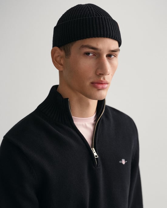GANT Mens Casual Cotton Half Zip Jumper