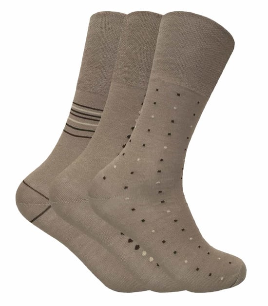 Herren 3 Paar nicht elastische Top antibakterielle Anti-Schweiß Bambus Socken - Image 1