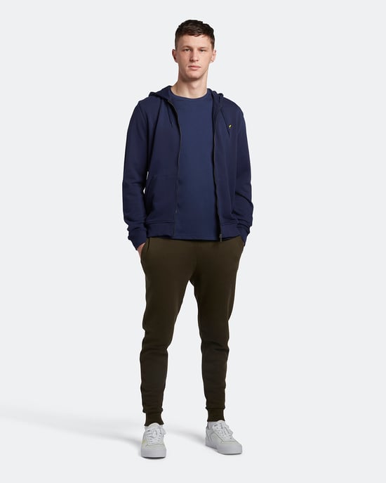 Lyle & Scott Einfarbiges T-Shirt in Marineblau - Image 3