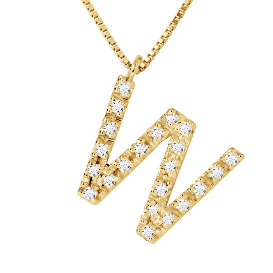 DIADEMA - Necklace with Diamonds - W - Yellow Gold - Chaine Véntienne