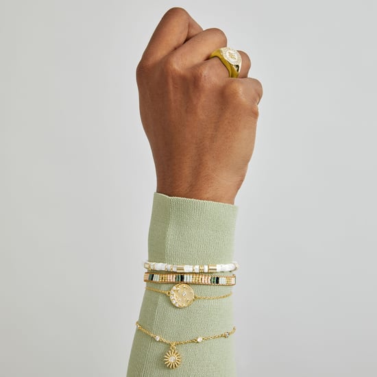 Luxenter Multicolour Crystal Bracelet finished in 18K yellow gold - Lukshu