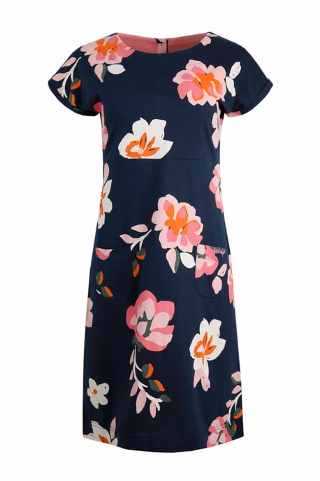 Navy Floral 'Tallahasee' Print Dress