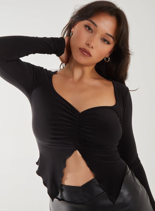 Slinky Ruched Butterfly Top
