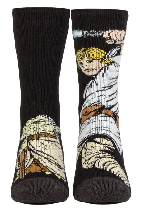 Kinder Star Wars Socken | Wärmehalter Lite | Winter-Neuheit Socken für Jungen - Luke & Yoda - Image 1