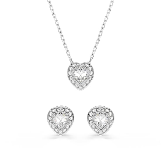 Swarovski 'Ss25 Capsule' Damen Basis-Metall-Set: Halskette + Ohrringe - Silber 5720849 - Image 4