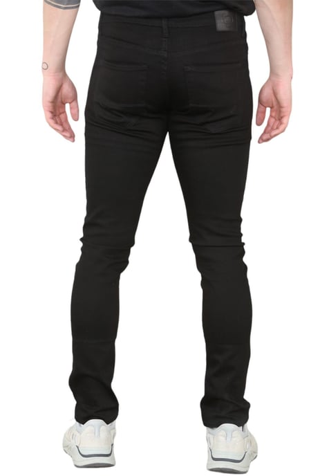 MYT Herren Skinny Fit Jeans Stretch Denim in Schwarz - Image 3