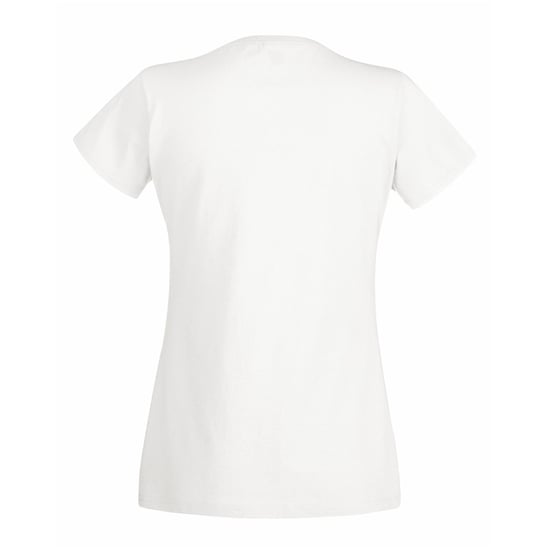 Fruit Of The Loom Ladies Lady-Fit Valueweight V-Neck Short Sleeve T-Shirt (Weiß) - Image 2