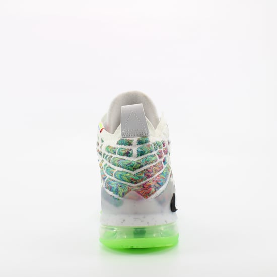 Nike Lebron XVII White Textile Lace Up Juniors Trainers BQ5594 100